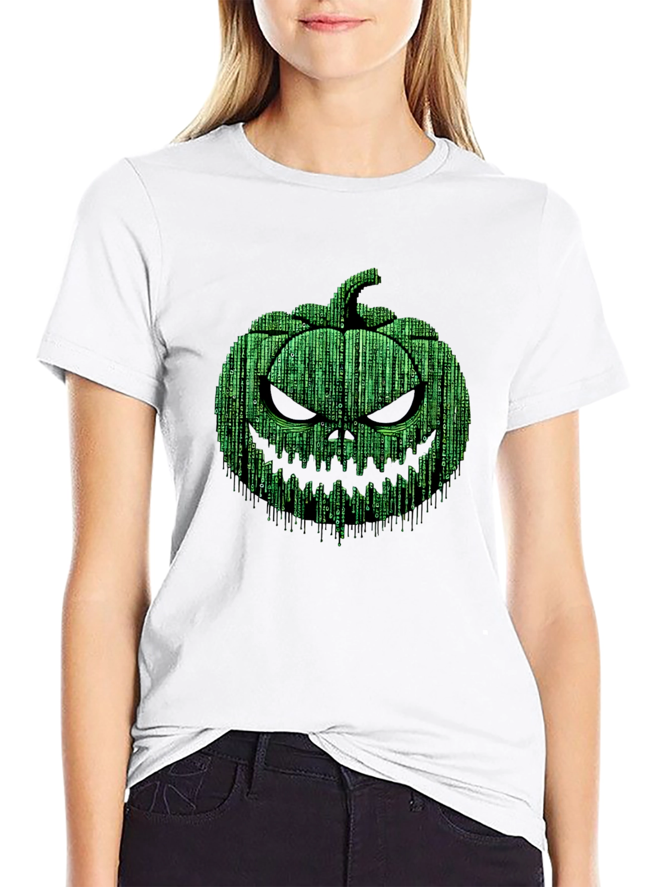 Halloween Matrix Pumpkin T-Shirt