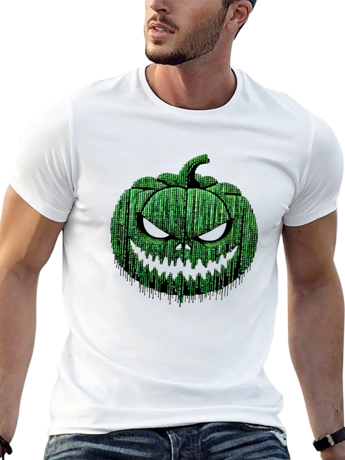 Halloween Matrix Pumpkin T-Shirt