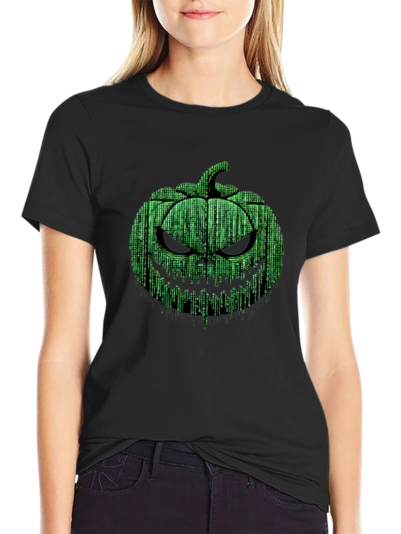 Halloween Matrix Pumpkin T-Shirt