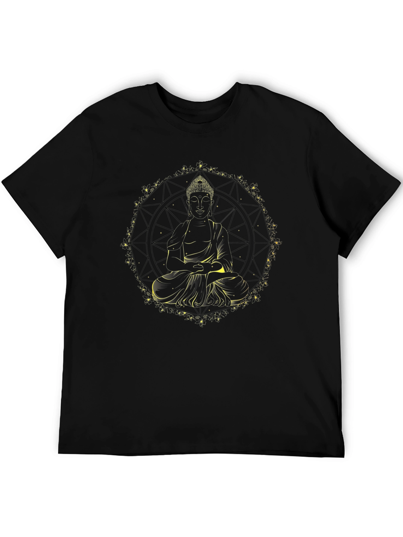 Buddha Graphic Tee - Black Spiritual T-Shirt
