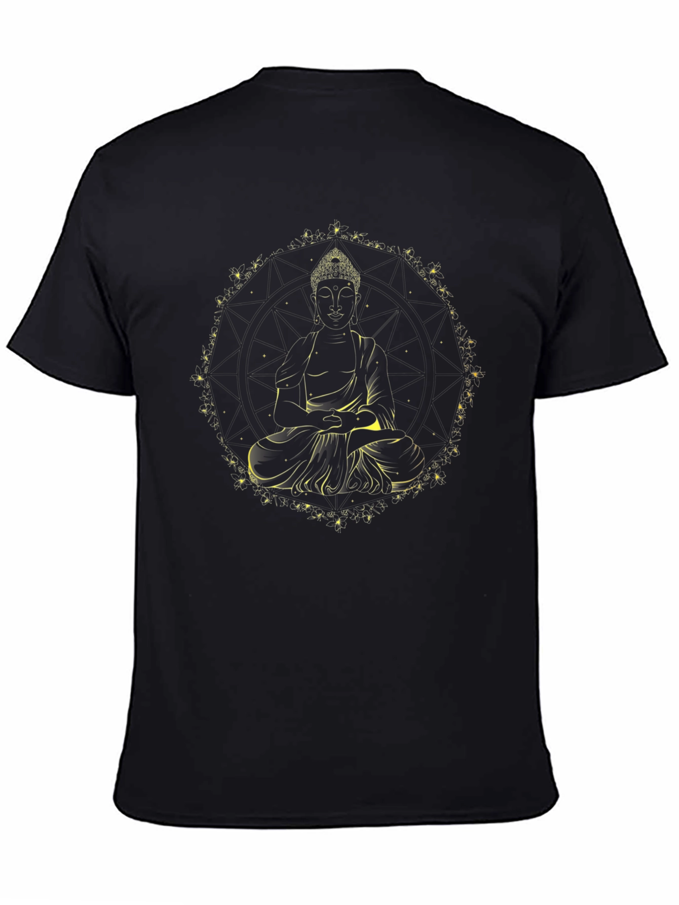 Buddha Graphic Tee - Black Spiritual T-Shirt