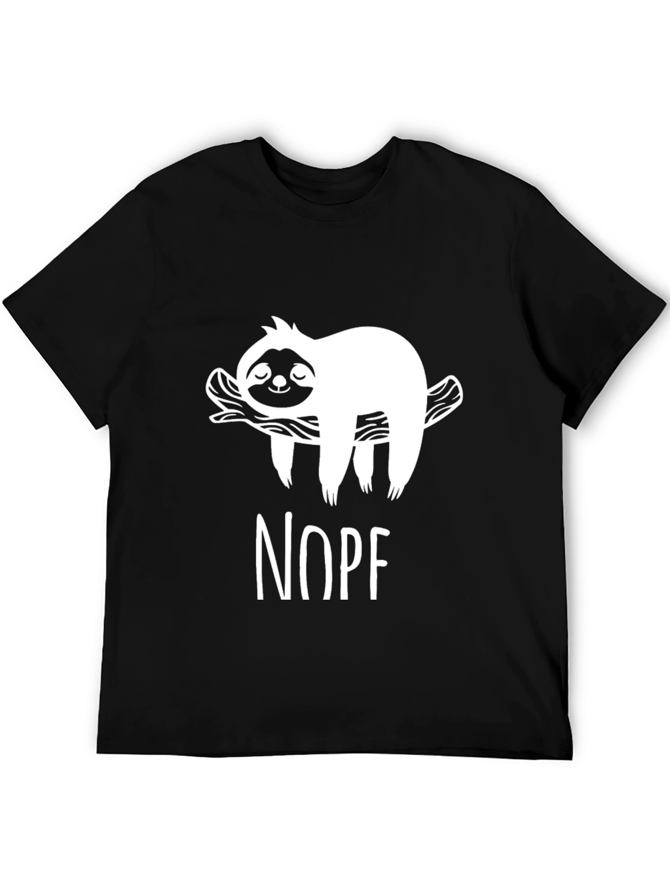 Nope Sloth Graphic Tee - Relaxed Fit