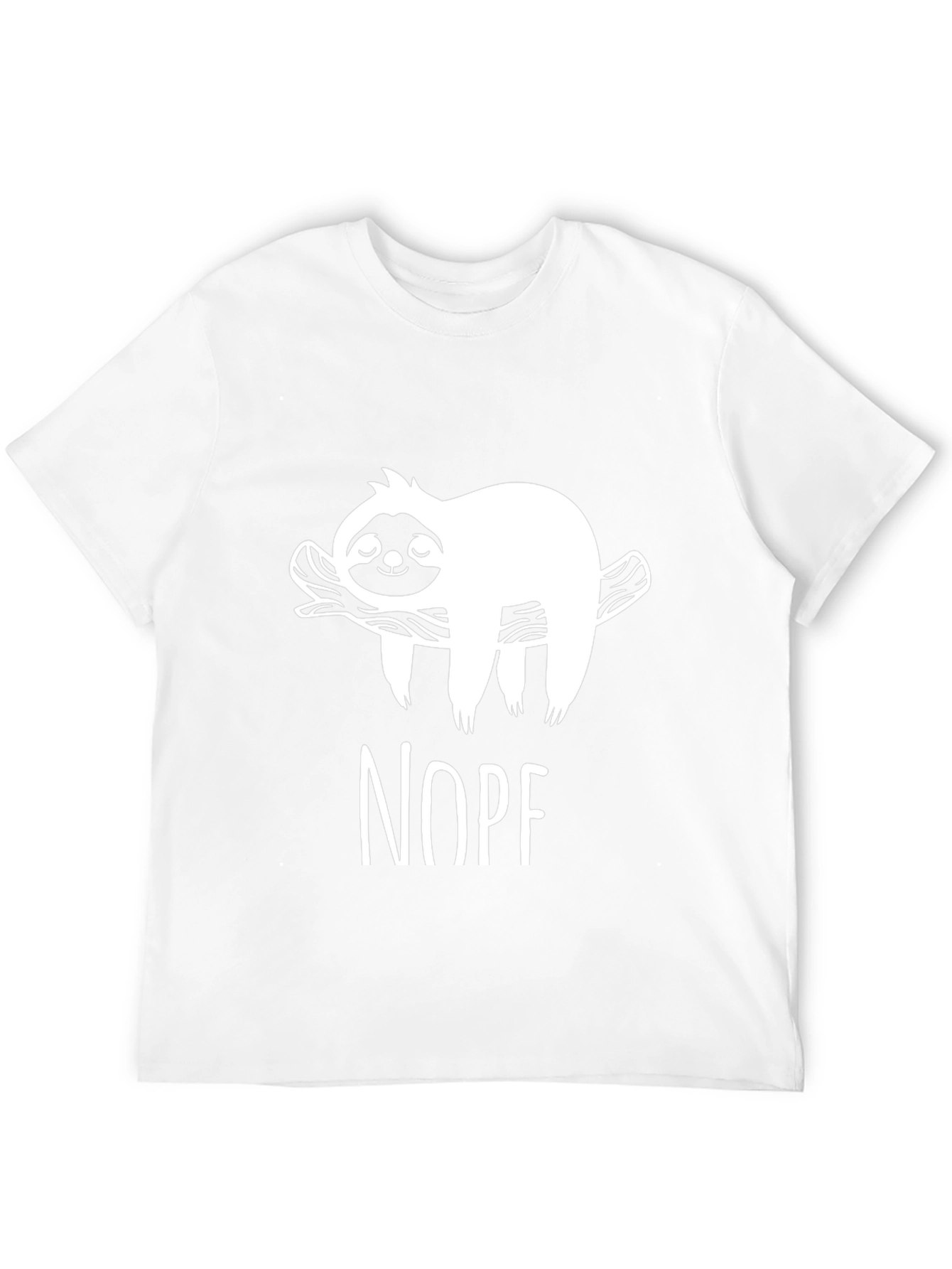 Nope Sloth Graphic Tee - Relaxed Fit