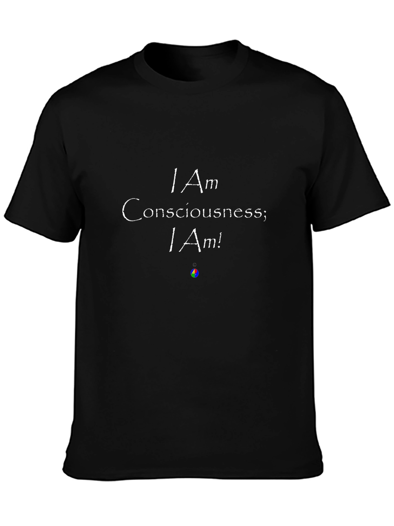 I Am Consciousness Graphic Tee - Unisex Black T-Shirt