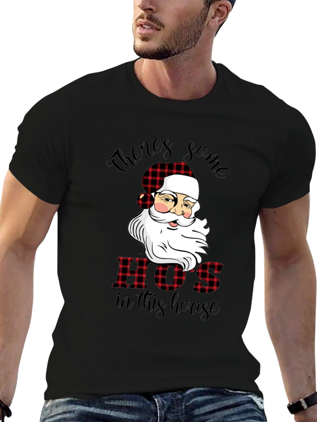 Funny Santa HOS Christmas T-Shirt