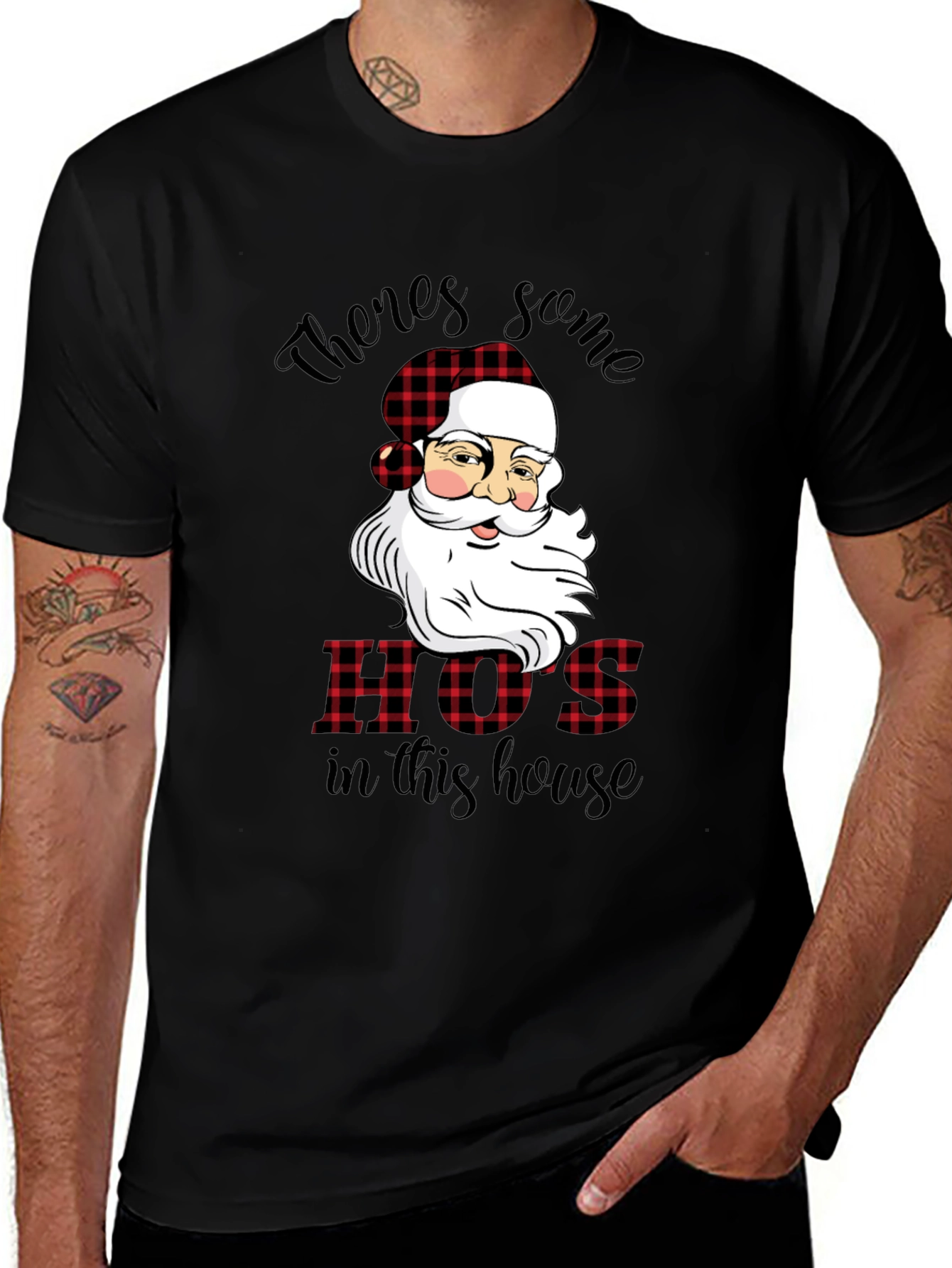 Funny Santa HOS Christmas T-Shirt