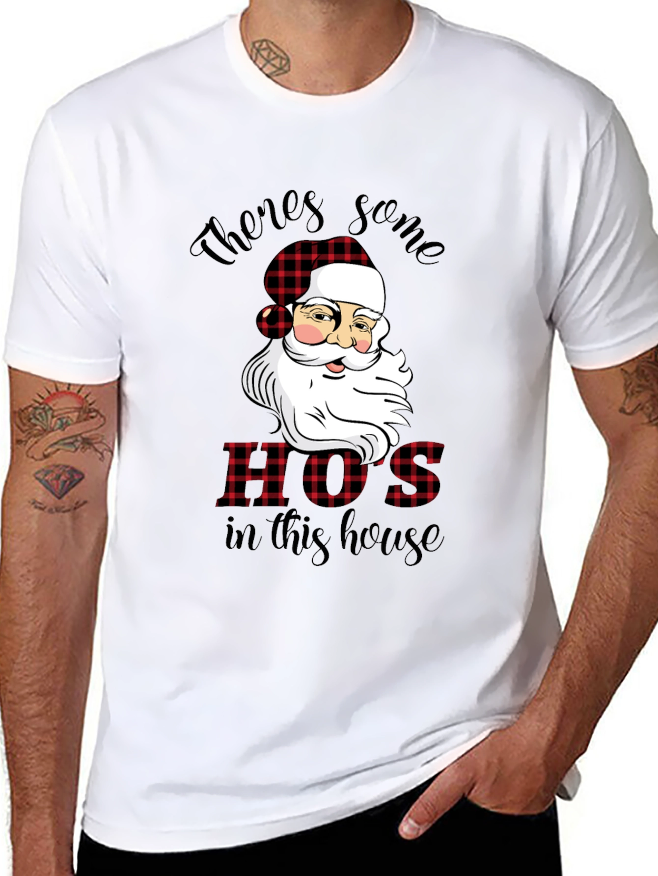 Funny Santa HOS Christmas T-Shirt