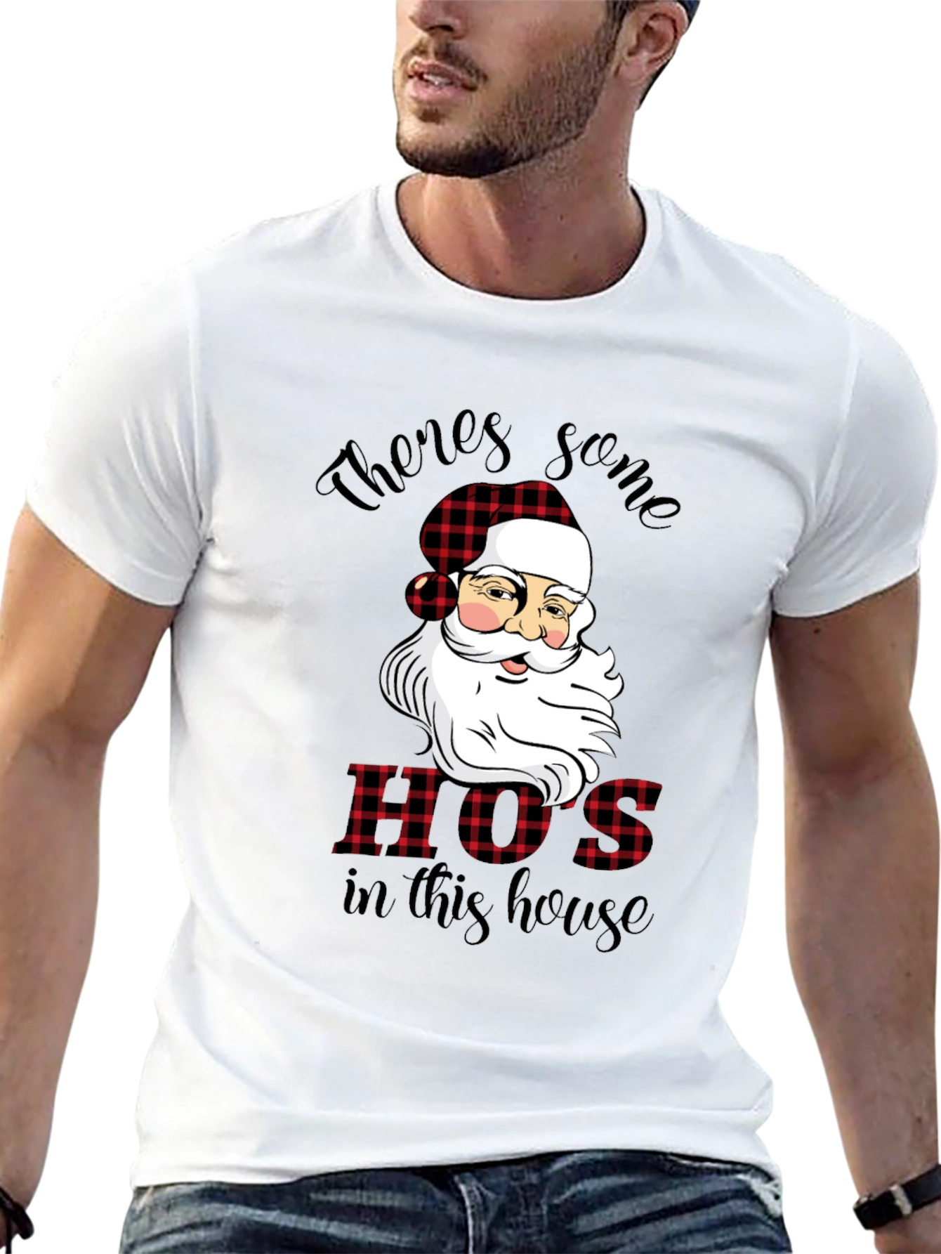 Funny Santa HOS Christmas T-Shirt