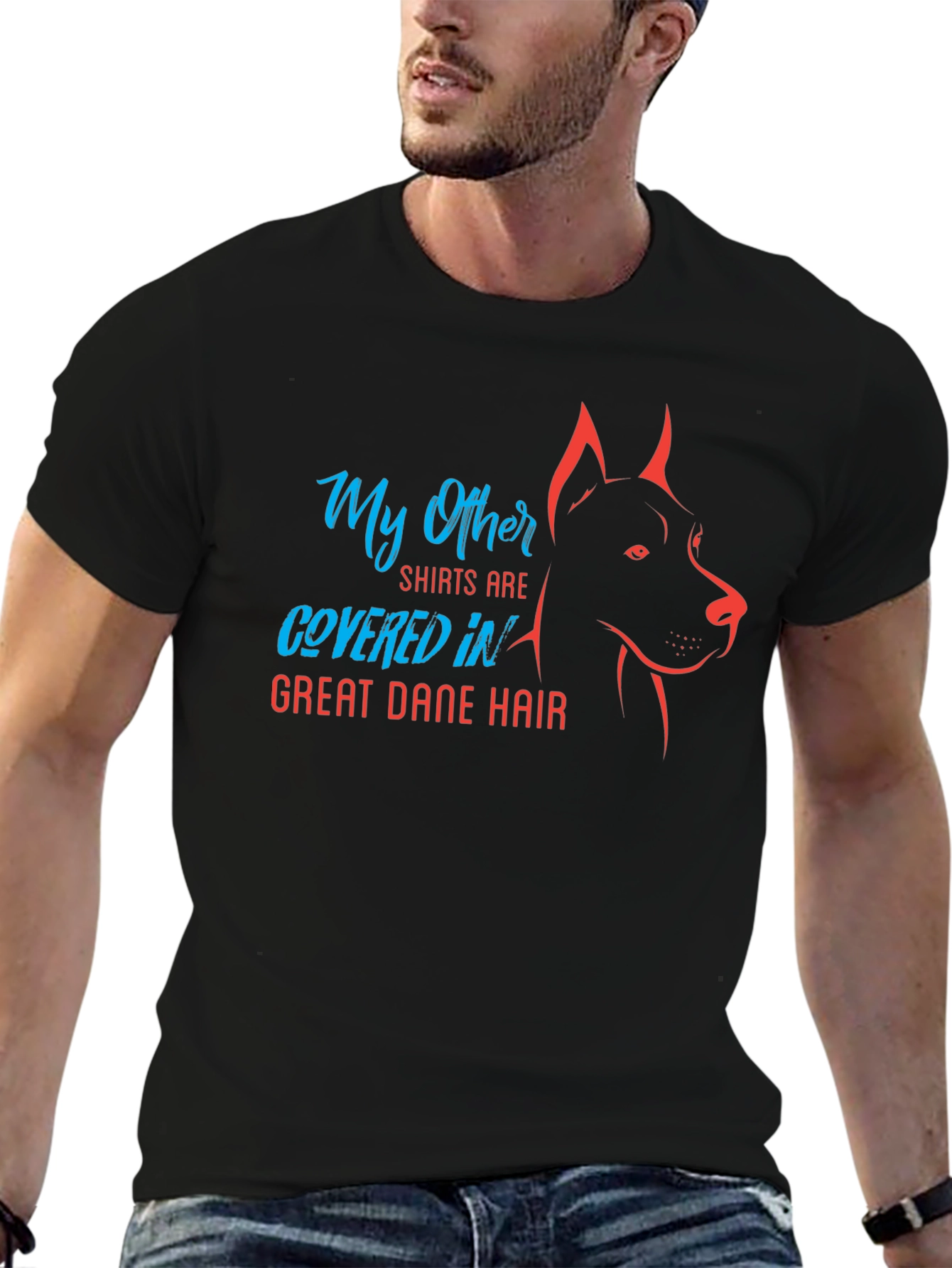 Great Dane Hair T-Shirt