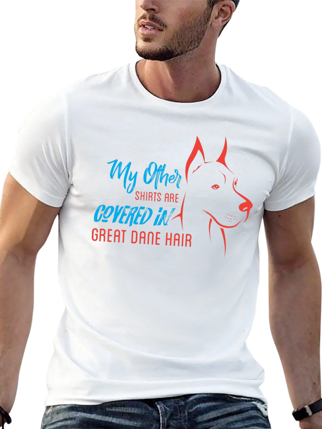Great Dane Hair T-Shirt