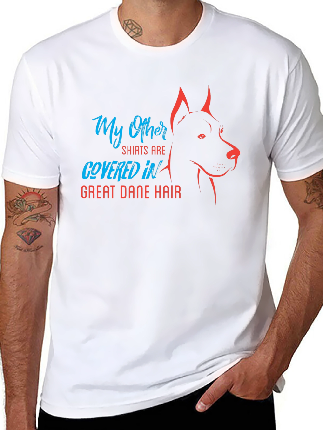 Great Dane Hair T-Shirt