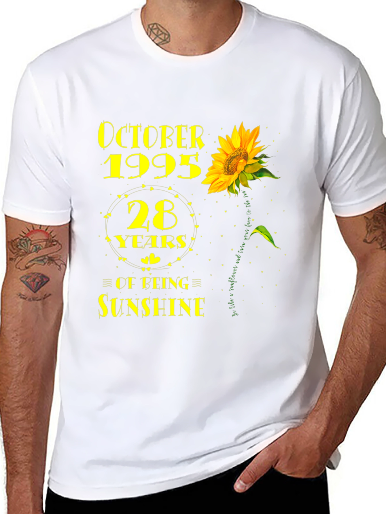 October 1995 Sunflower 28th Birthday T-Shirt