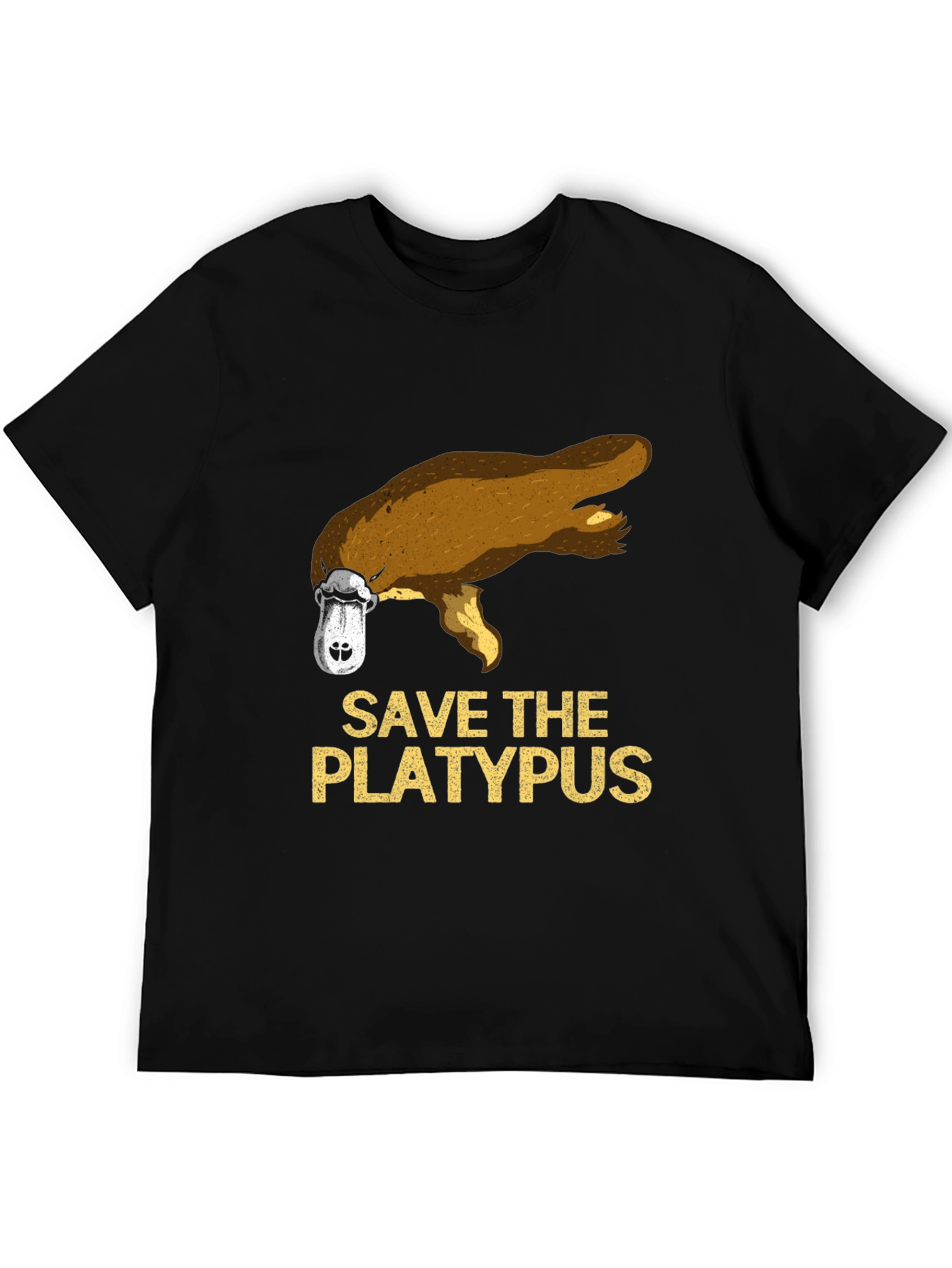 Save the Platypus Graphic Tee - Black