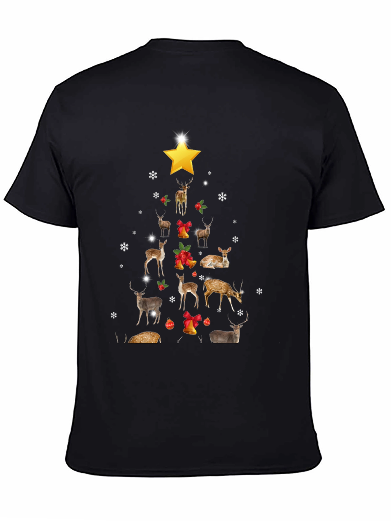 Deer Christmas Tree T-Shirt - Holiday Style
