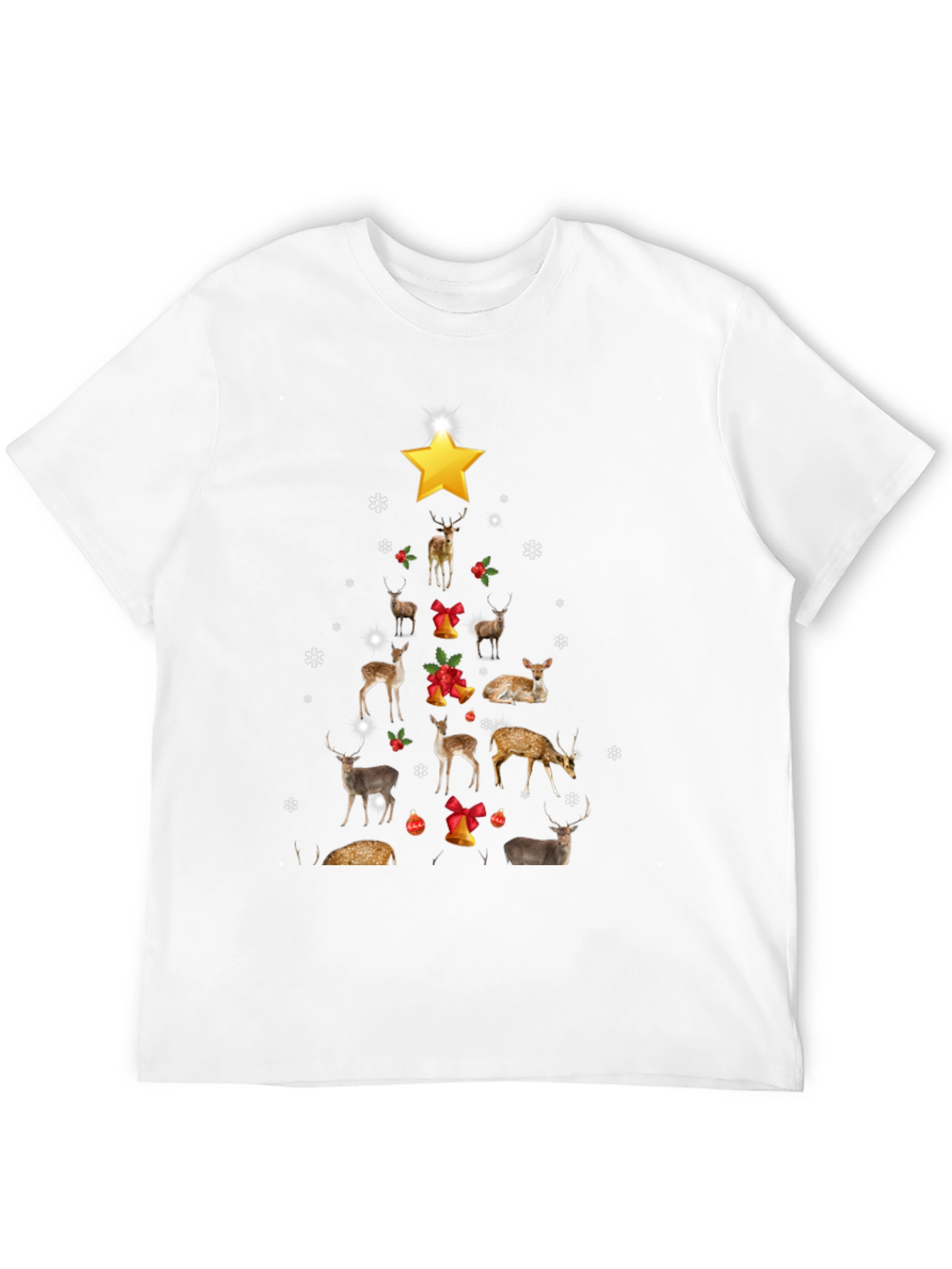 Deer Christmas Tree T-Shirt - Holiday Style