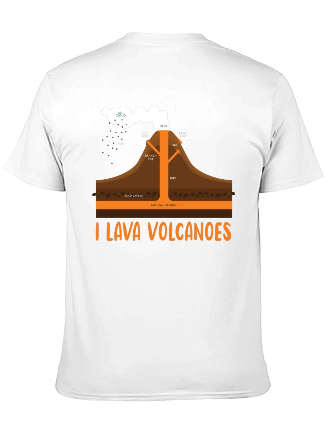 I Lava Volcanoes Funny Graphic T-Shirt