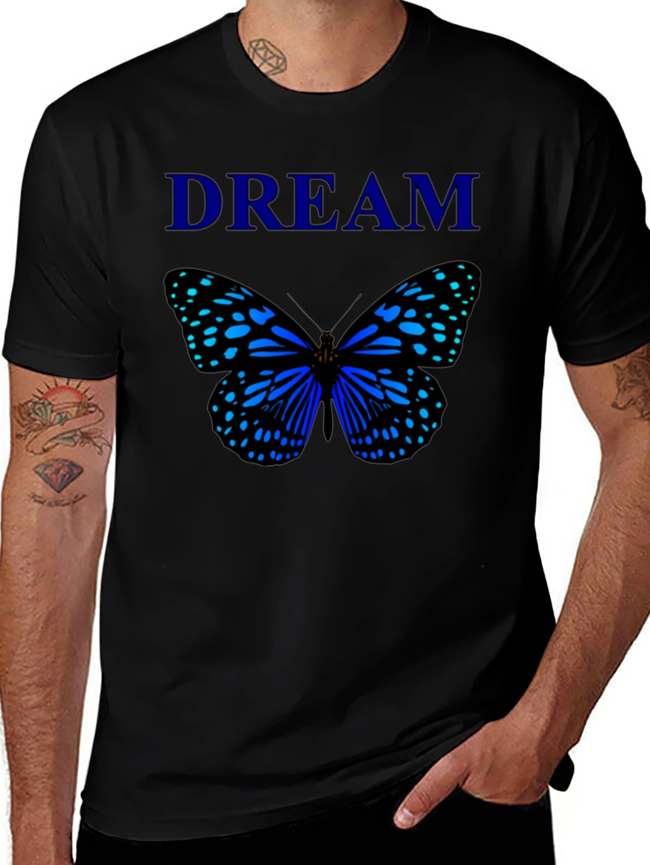 Dream Butterfly Black T-Shirt