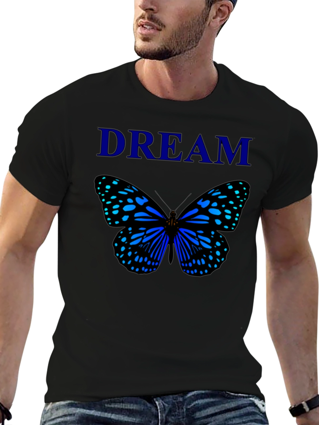 Dream Butterfly Black T-Shirt