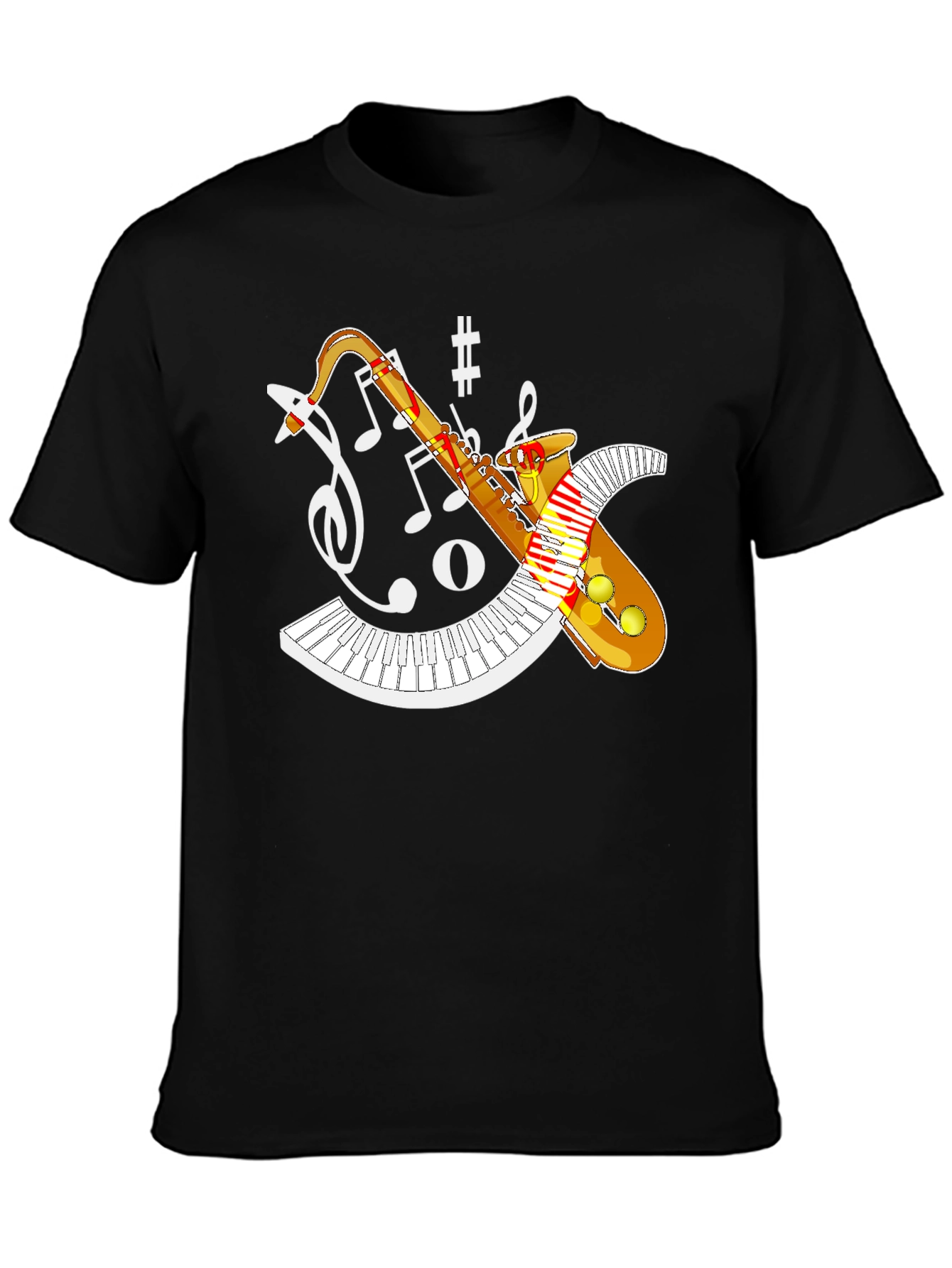 Saxophone Music Notes T-Shirt