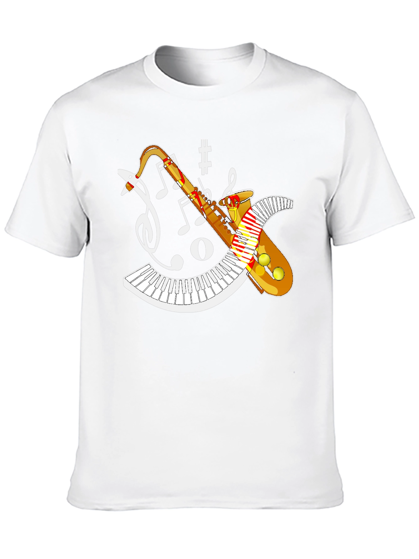 Saxophone Music Notes T-Shirt