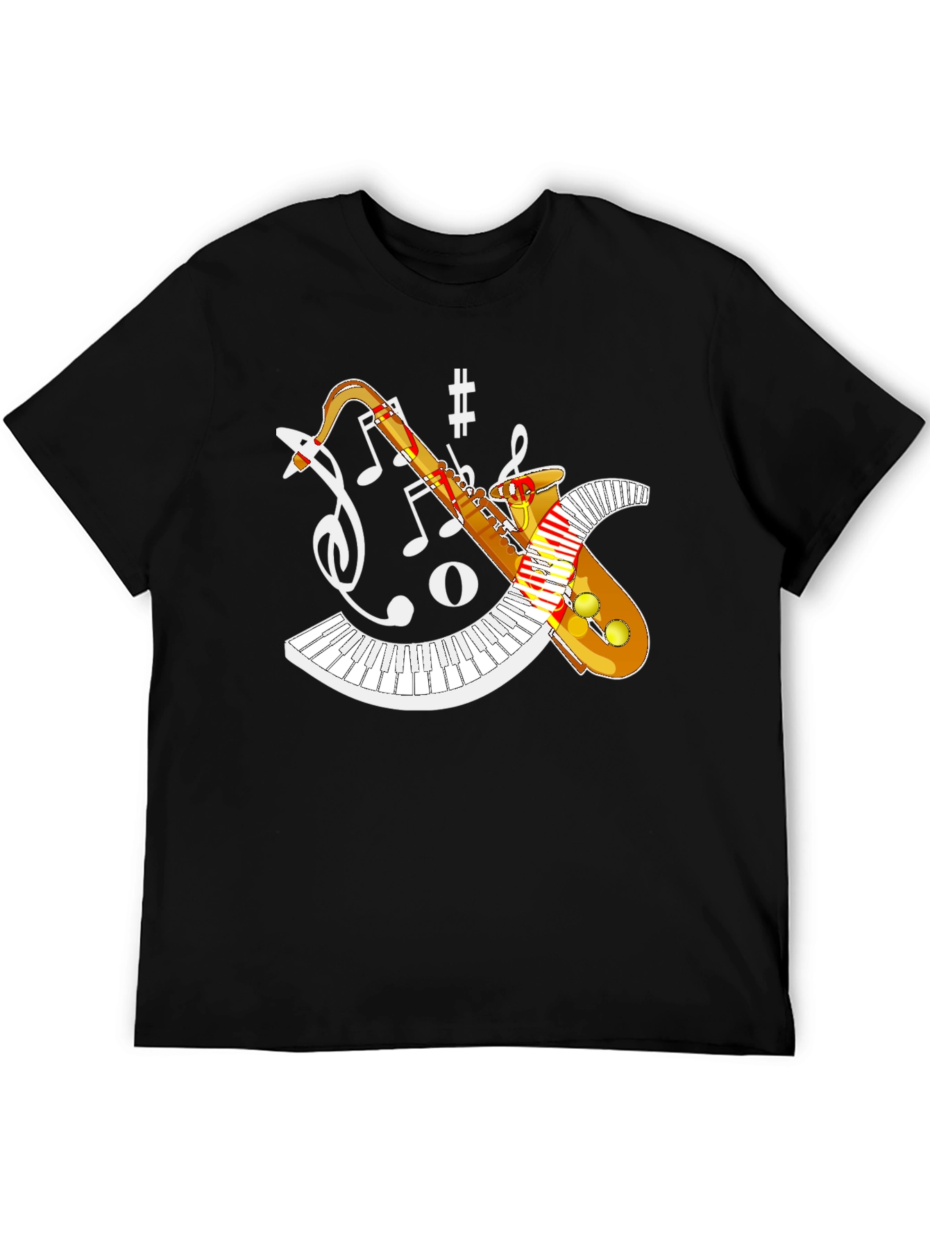 Saxophone Music Notes T-Shirt