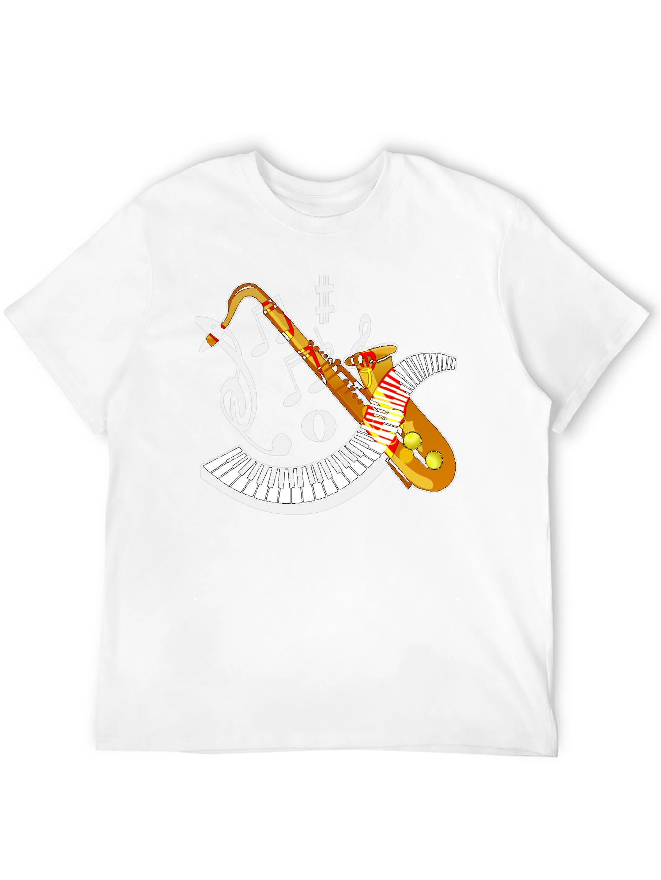 Saxophone Music Notes T-Shirt