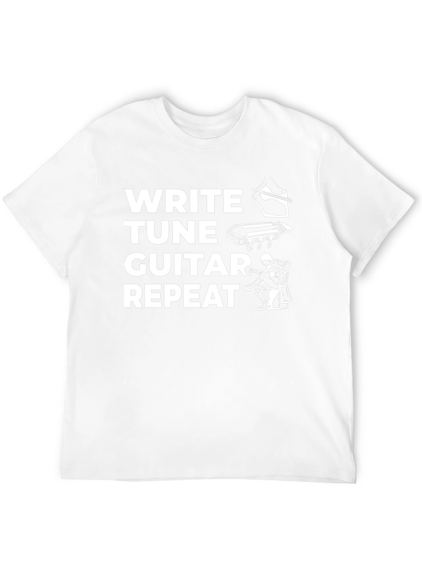 Write Tune Guitar Repeat Graphic Tee