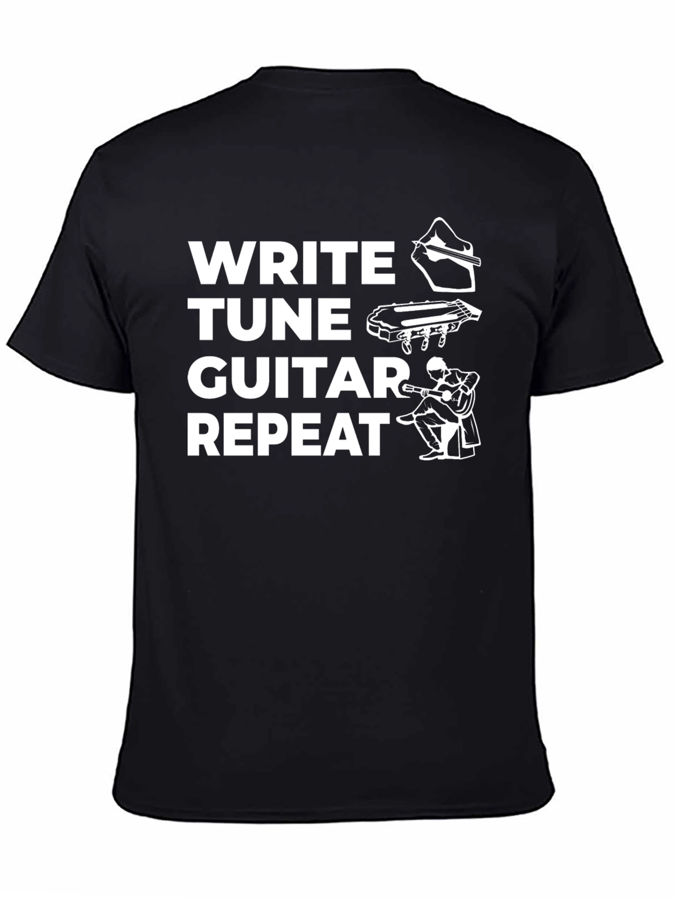 Write Tune Guitar Repeat Graphic Tee