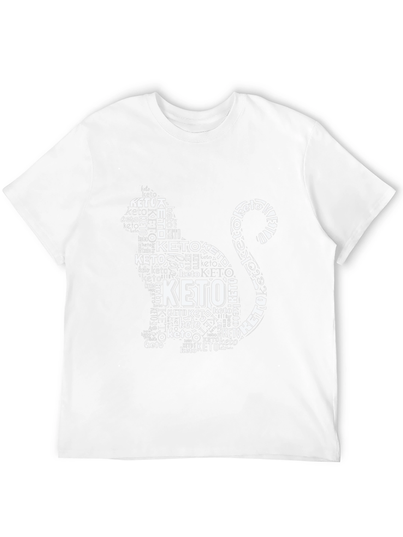 Keto Diet Cat T-Shirt - Black