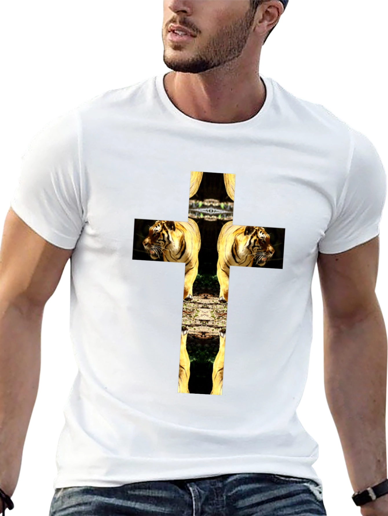 Tiger Cross Graphic Tee