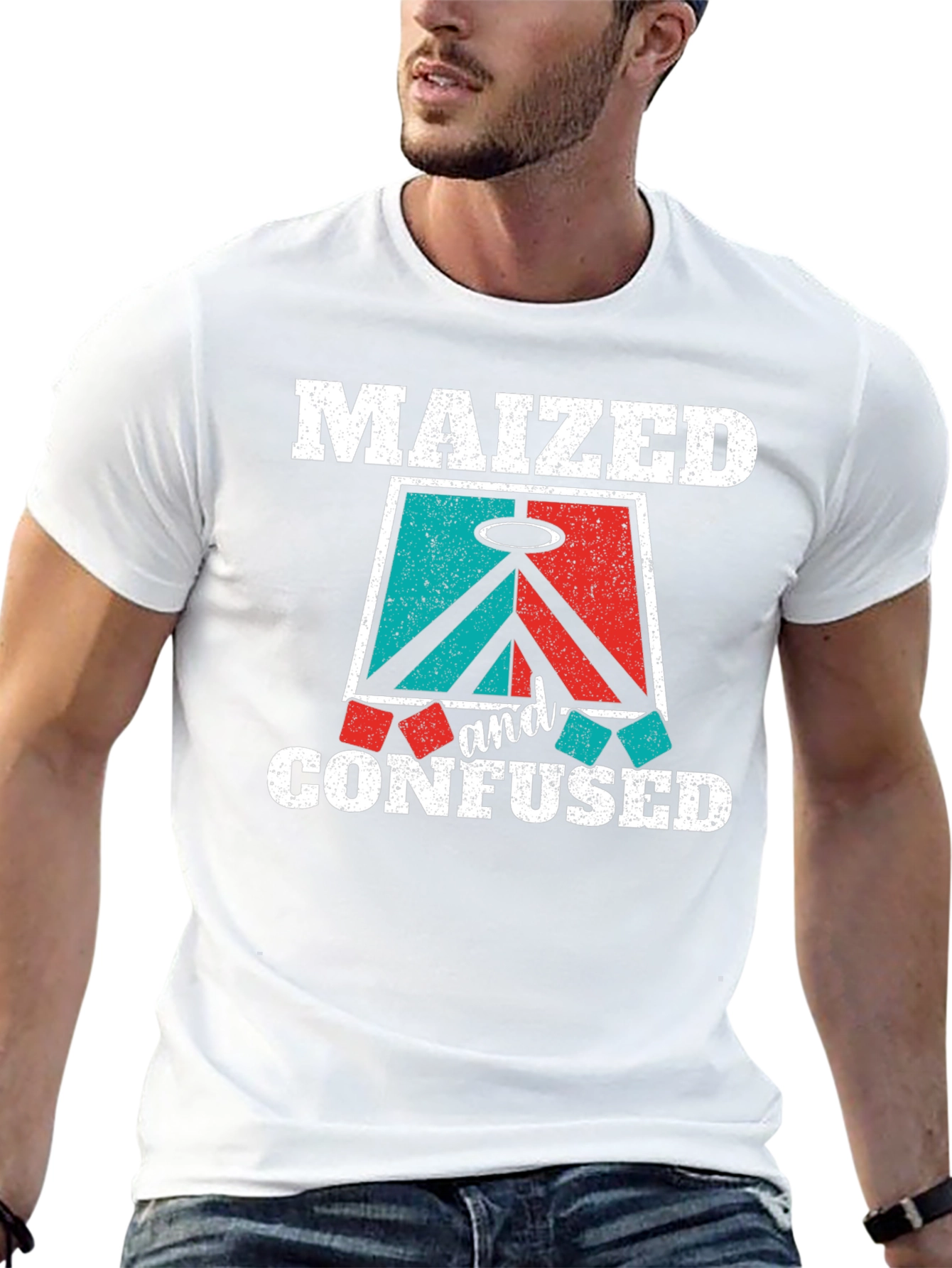 Maized & Confused Cornhole Graphic Tee