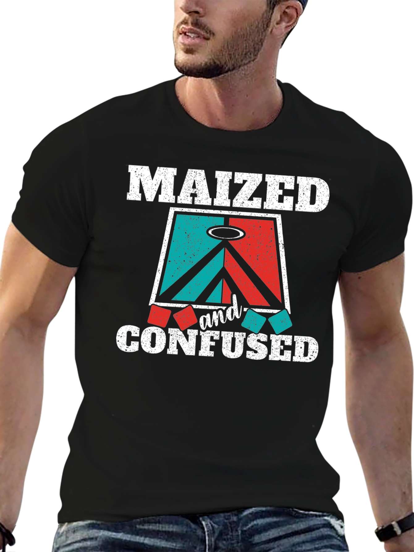 Maized & Confused Cornhole Graphic Tee