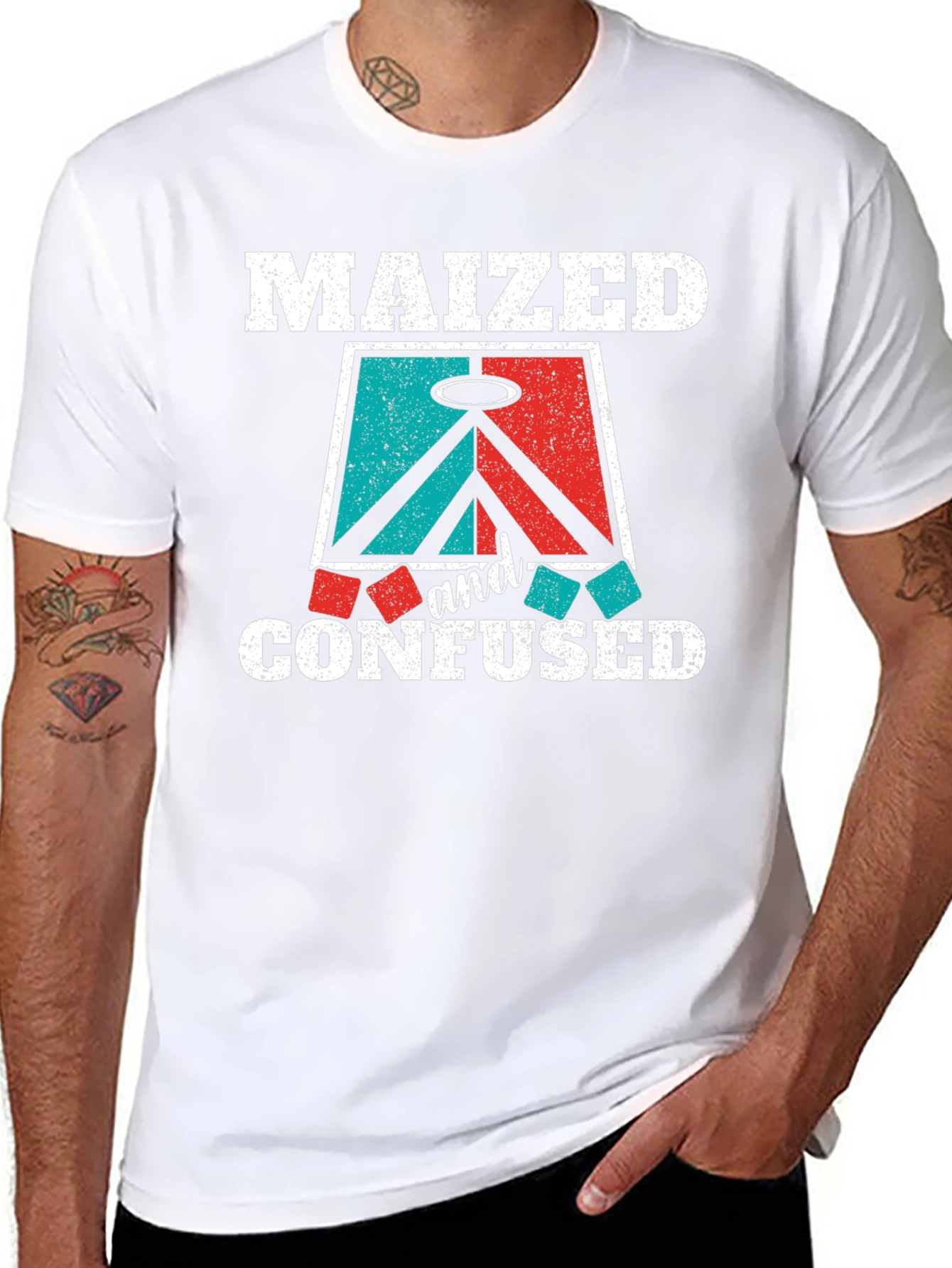 Maized & Confused Cornhole Graphic Tee