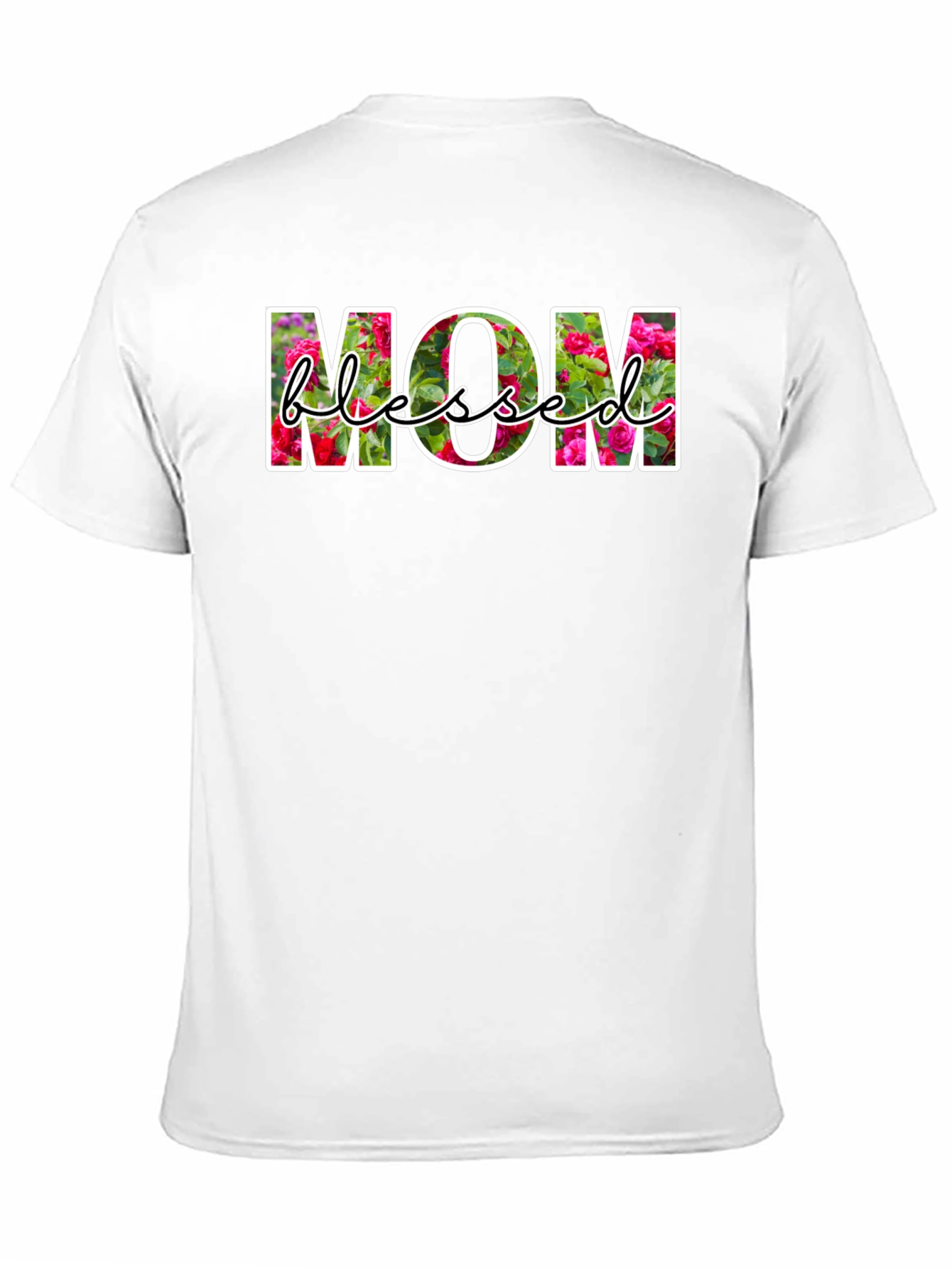 Blessed Mom Floral Graphic T-Shirt
