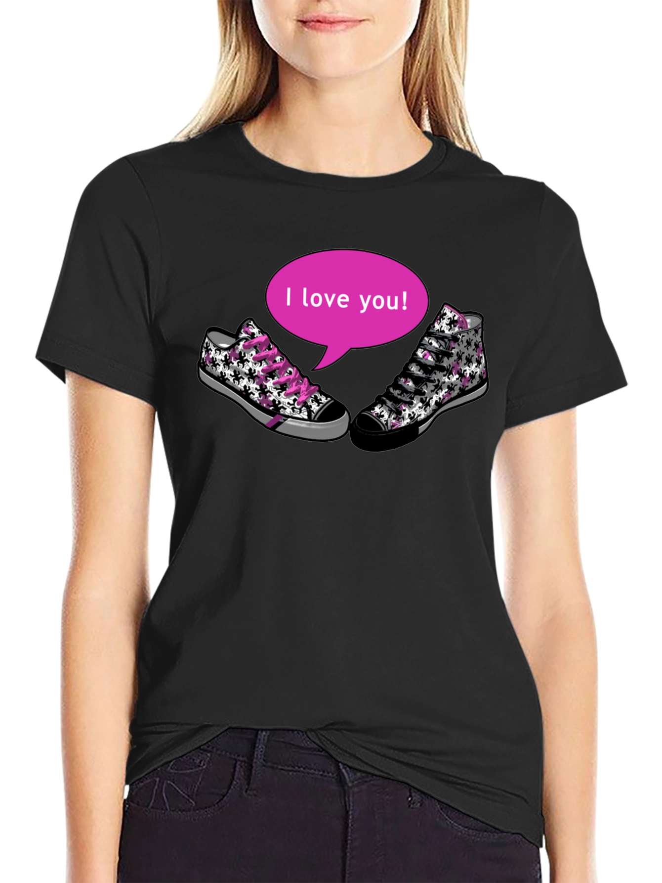 I Love You Sneaker T-Shirt