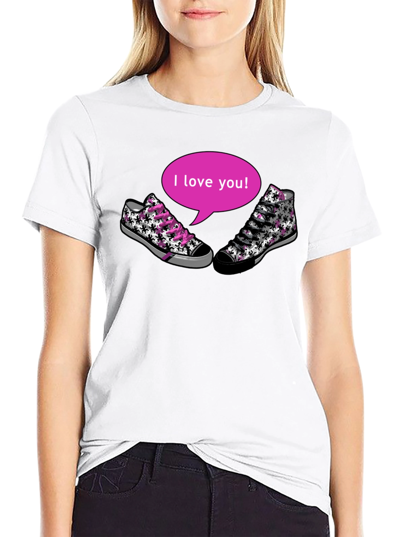 I Love You Sneaker T-Shirt