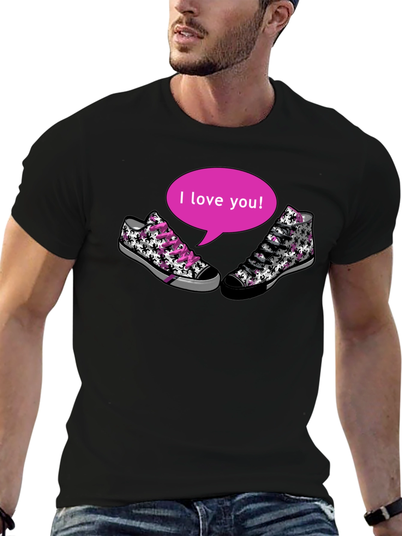 I Love You Sneaker T-Shirt