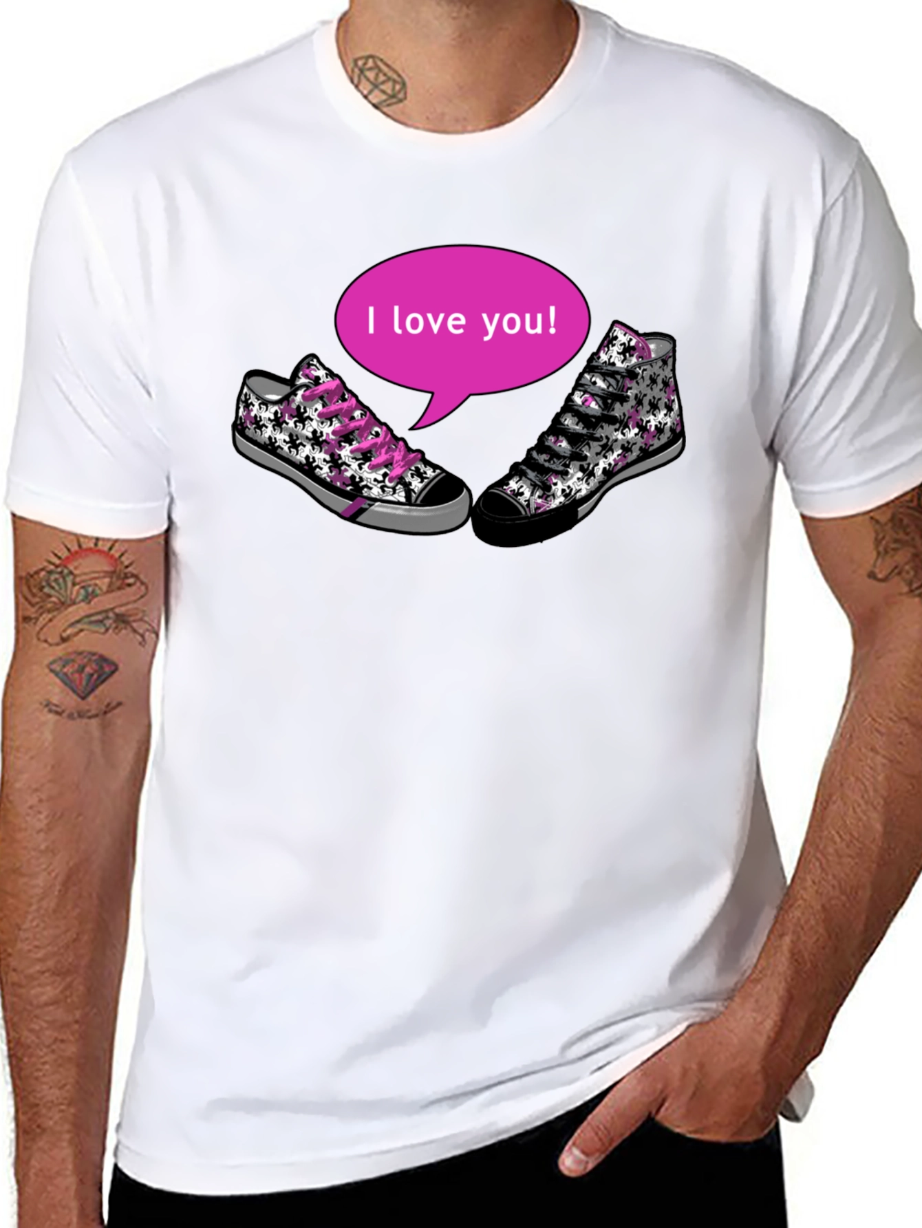 I Love You Sneaker T-Shirt