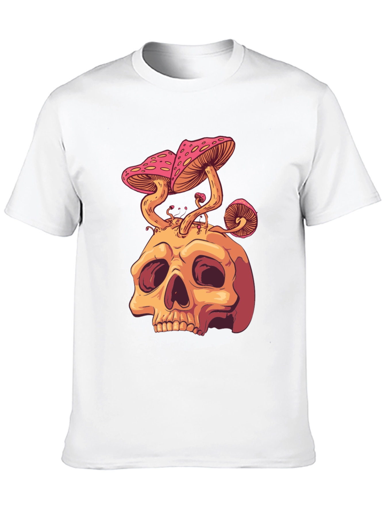 Skull Mushroom Graphic Tee - Unique Design