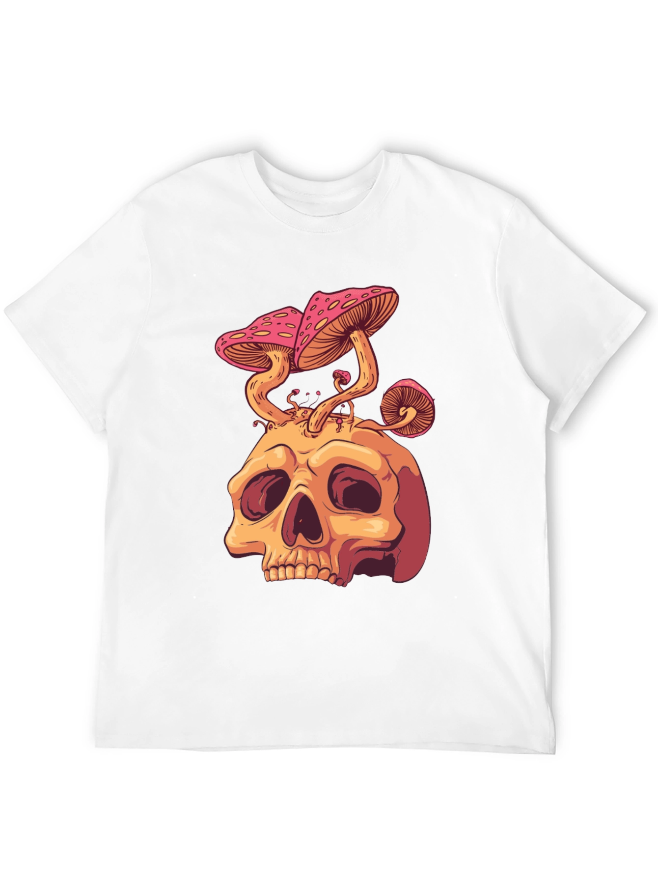 Skull Mushroom Graphic Tee - Unique Design