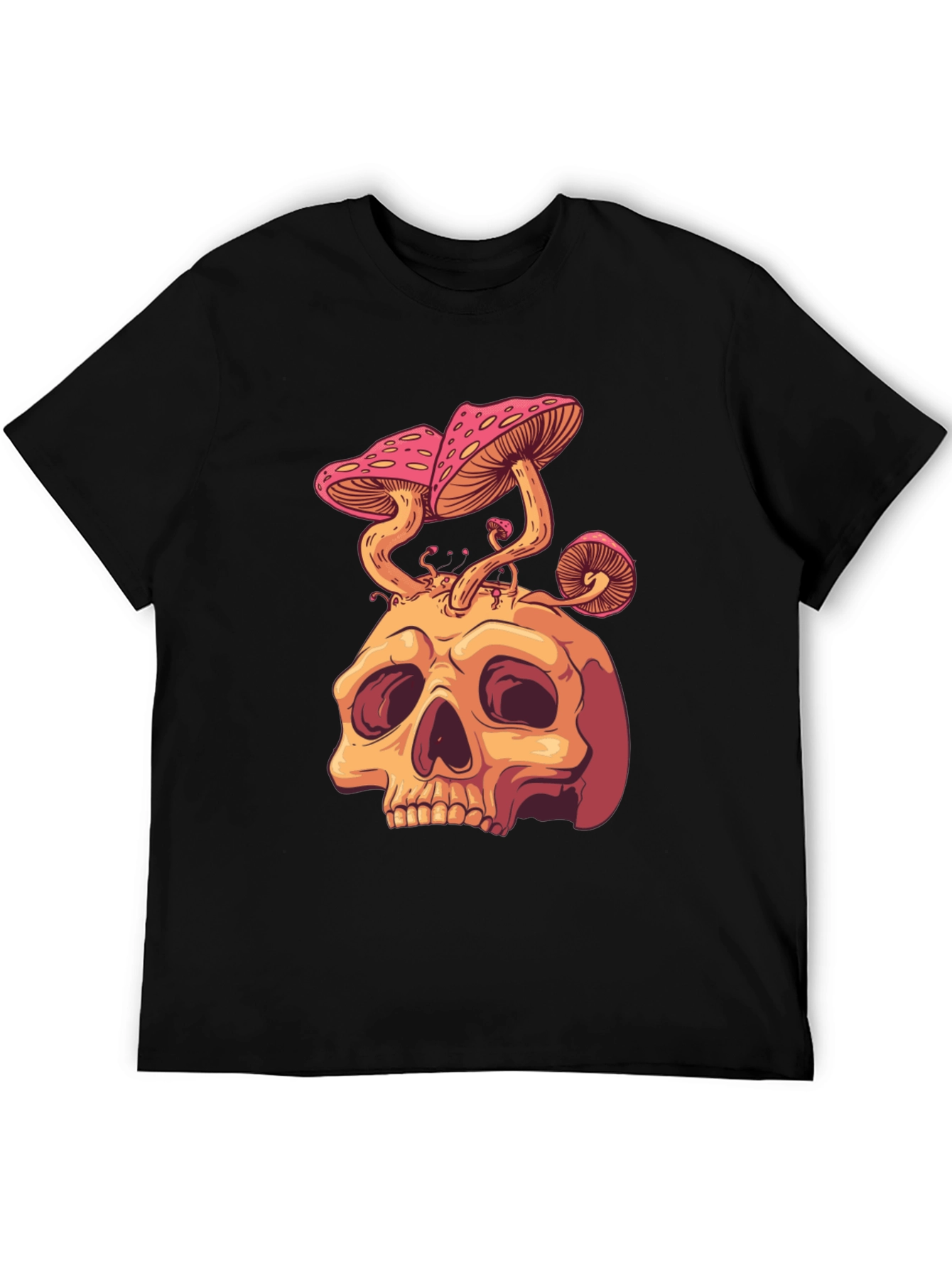 Skull Mushroom Graphic Tee - Unique Design