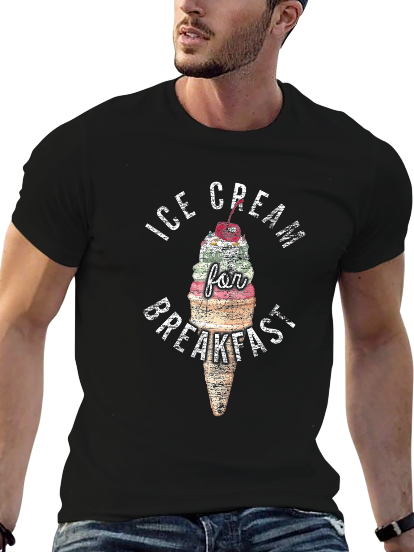 Ice Cream for Breakfast Graphic Tee