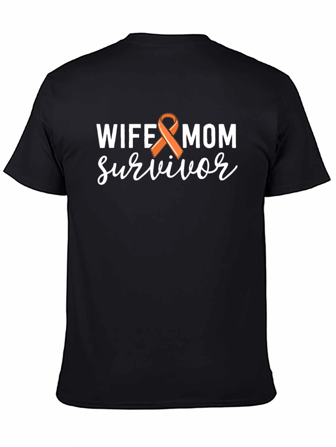 Wife Mom Survivor T-Shirt - Uterine Cancer Awareness