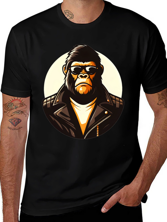 Cool Gorilla Graphic Tee - Black Cotton T-Shirt