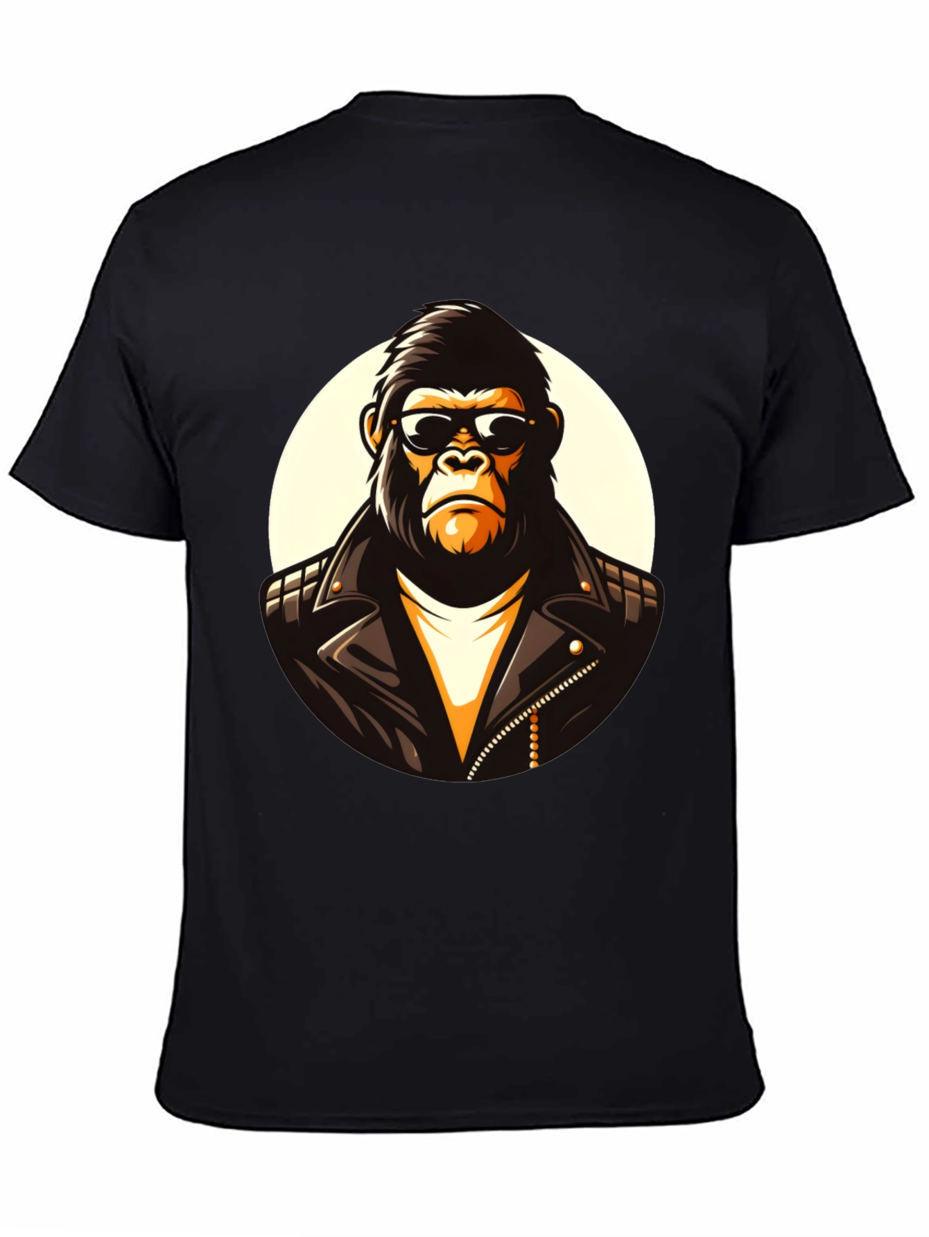 Cool Gorilla Graphic Tee - Black Cotton T-Shirt