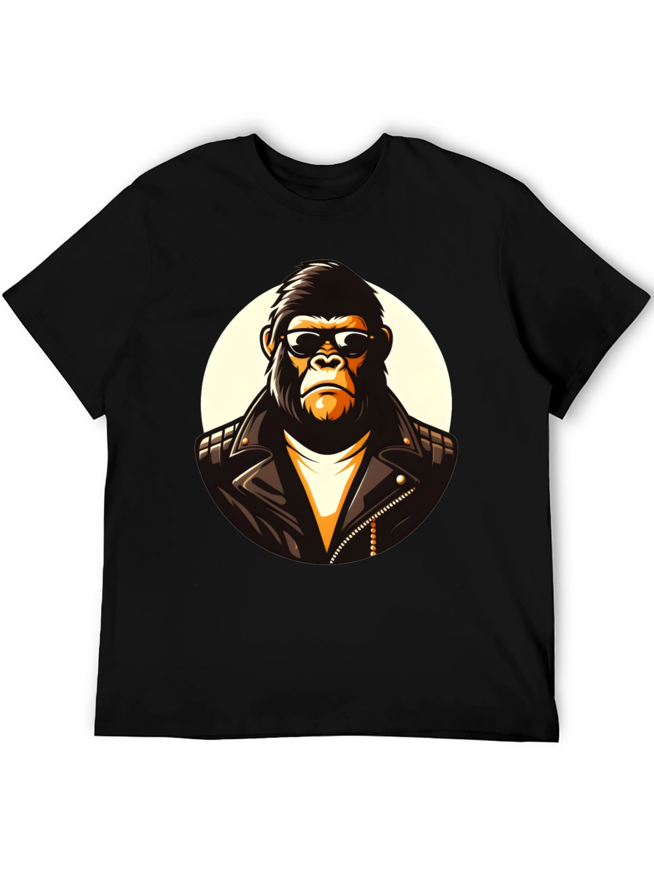 Cool Gorilla Graphic Tee - Black Cotton T-Shirt