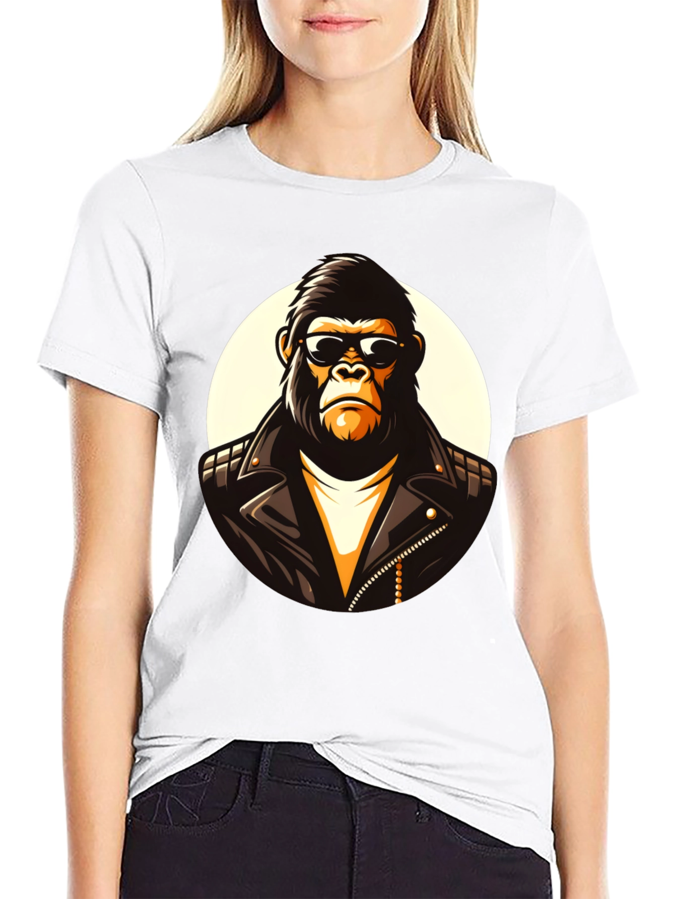 Cool Gorilla Graphic Tee - Black Cotton T-Shirt