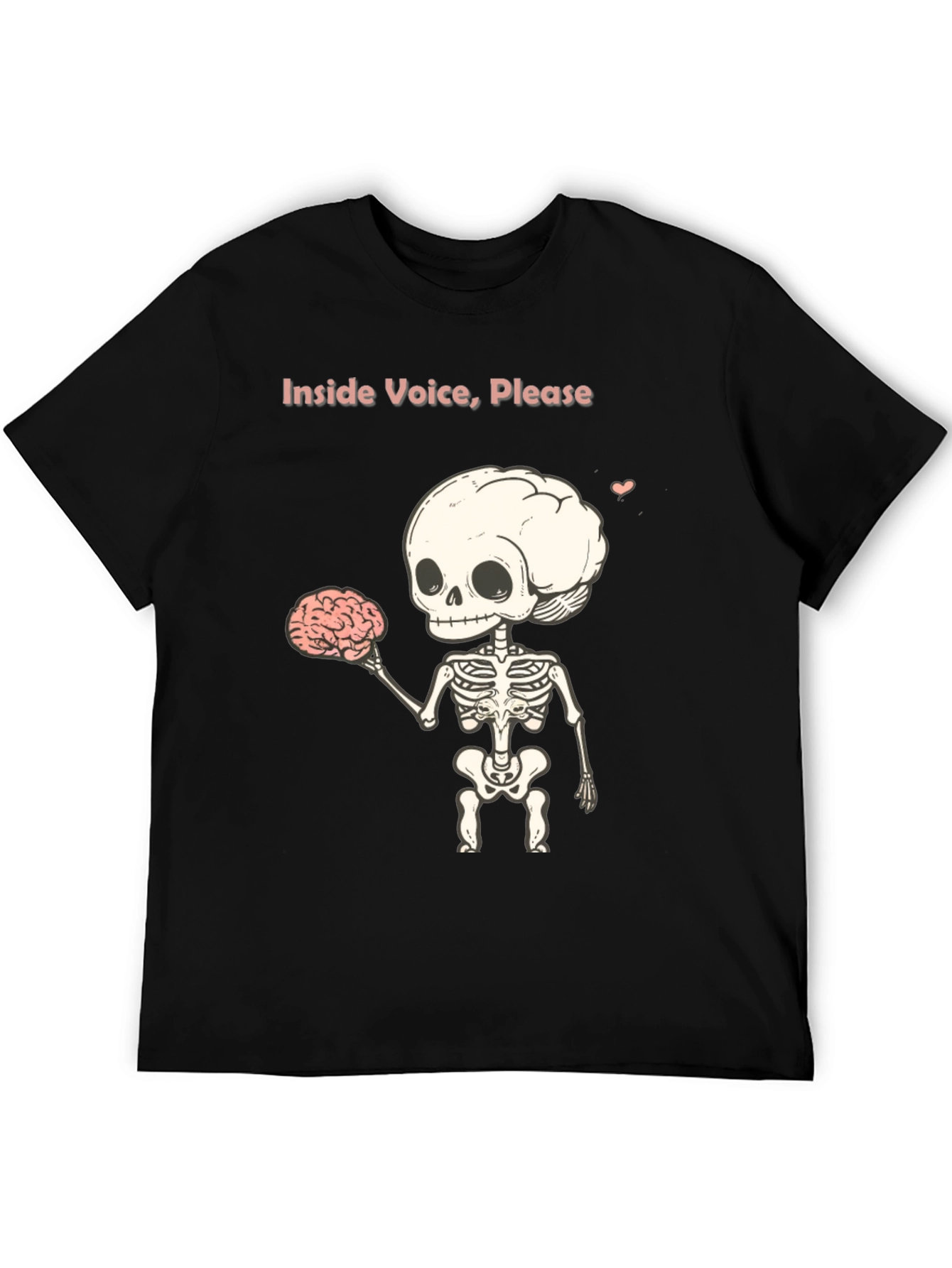 Inside Voice Please - Skeleton Graphic T-Shirt