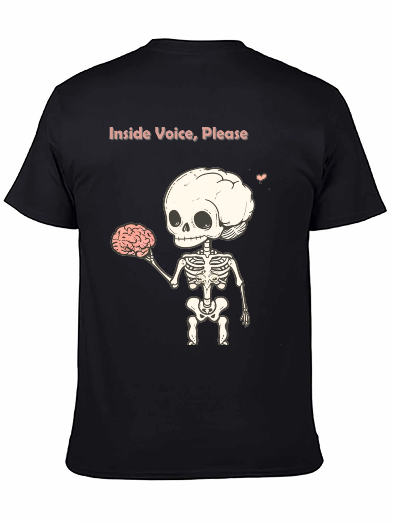 Inside Voice Please - Skeleton Graphic T-Shirt