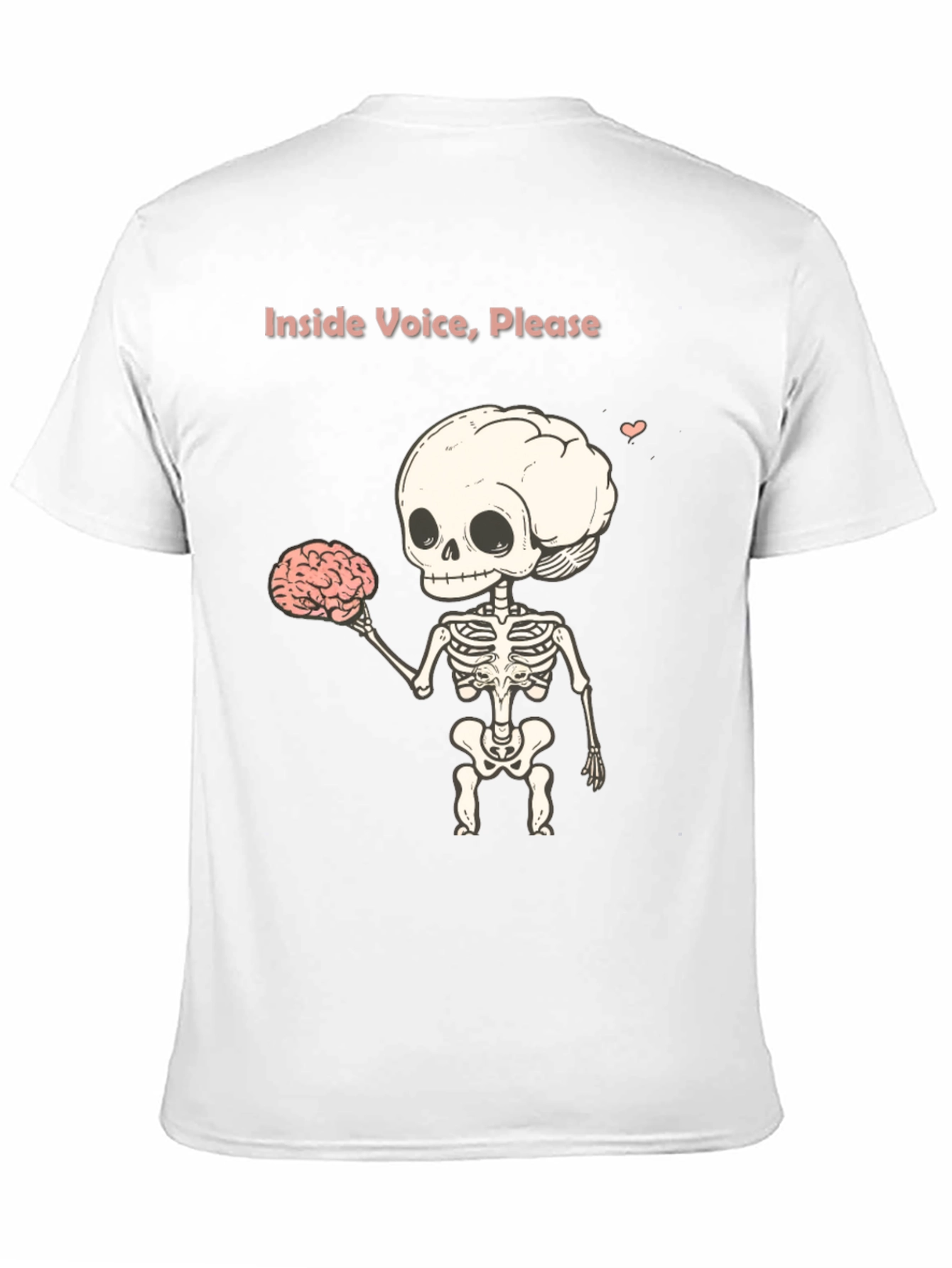 Inside Voice Please - Skeleton Graphic T-Shirt